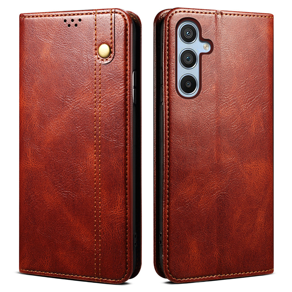 For Samsung Galaxy A54 5G PU Leather Phone Wallet Case Waxy Crazy Horse Texture Stand Cell Phone Cover For Samsung Galaxy A54 5G PU Leather Phone Wallet Case Waxy Crazy Horse Texture Stand Cell Phone Cover